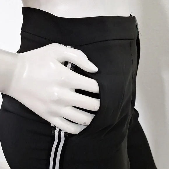 RUTI NEW Contemporary Modern Designer Racer Stripe Joanne Wide Leg Pants Size M - Picture 6 of 15